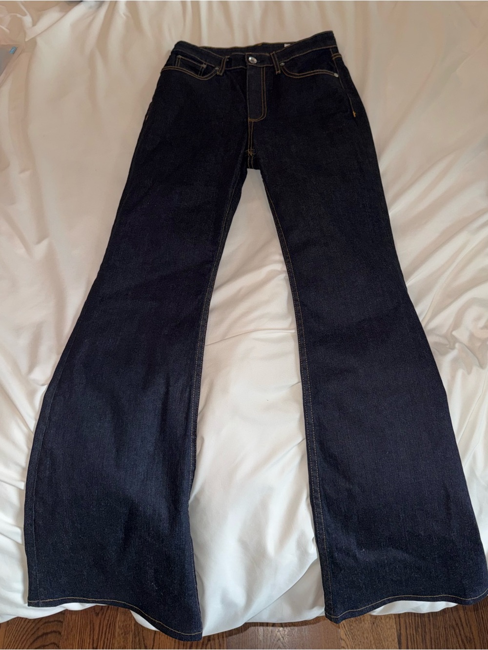 rag & bone Dark Indigo Flare Jeans